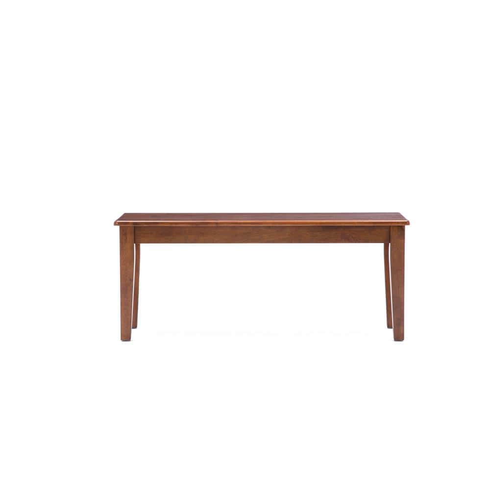 Walnut Shaker Style 44" Wood Dining Bench
