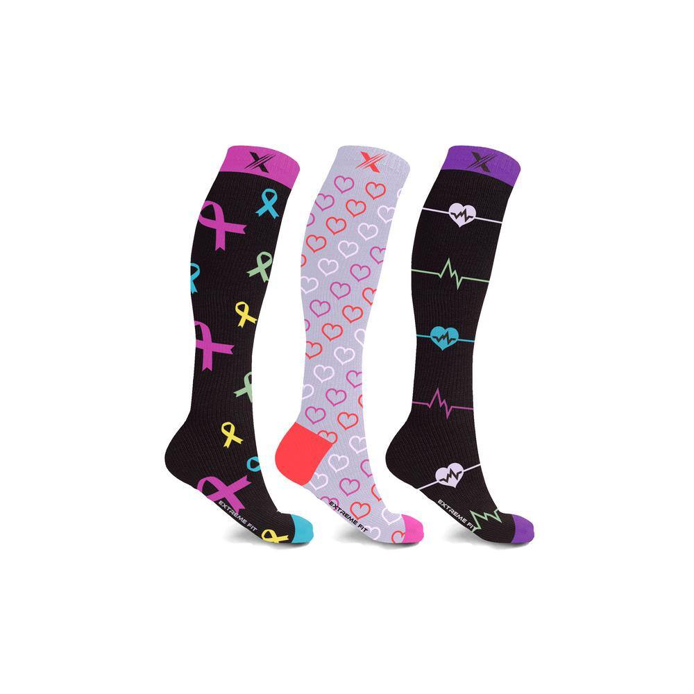 Men Large/X-Large Knee-Length Patterned Compression Socks (3-Pack) price history on PriceWatchPro