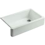 Whitehaven Farmhouse/Apron-Front Cast Iron 36 in. Single Basin Kitchen Sink in Sea Salt