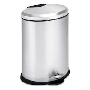 3 Gal. Stainless Steel Oval Step-On Touchless Trash Can