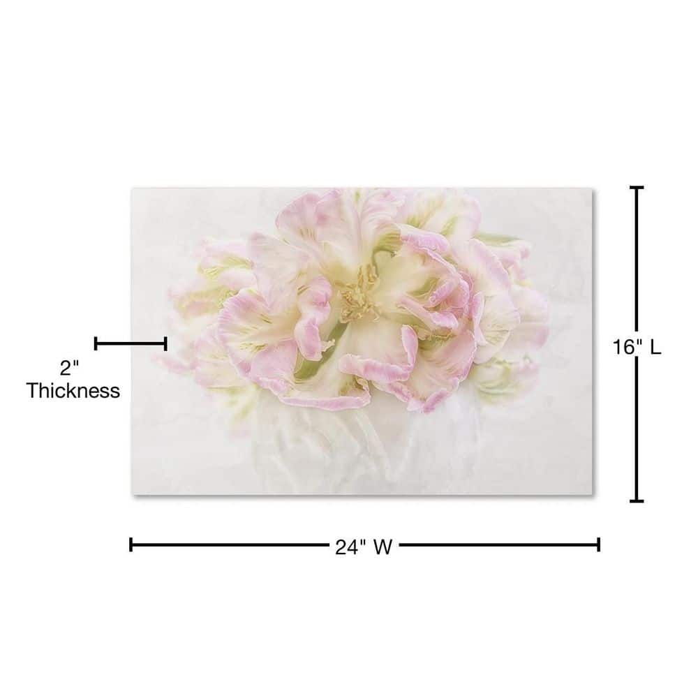 Cora Niele Pink Parrot Tulips Bouquet Canvas Wall Art