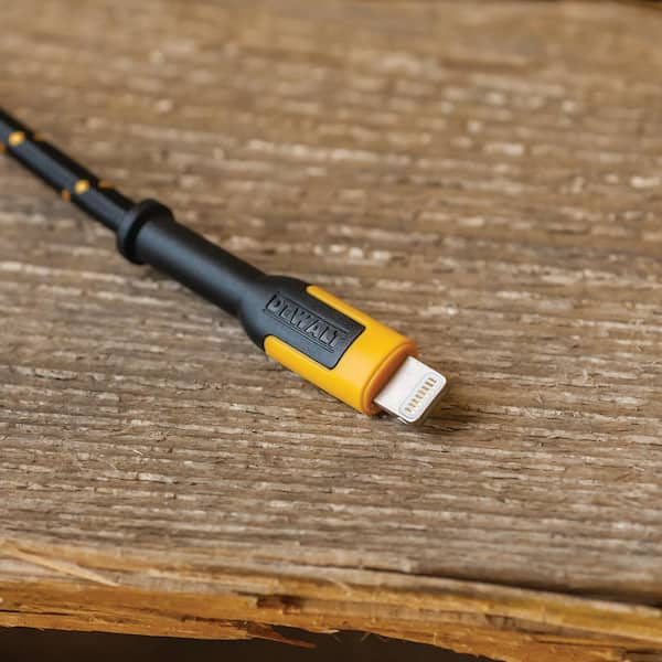 DEWALT 10 ft. Reinforced Braided Cable for USB-A to USB-C 131 1349 DW2 -  The Home Depot