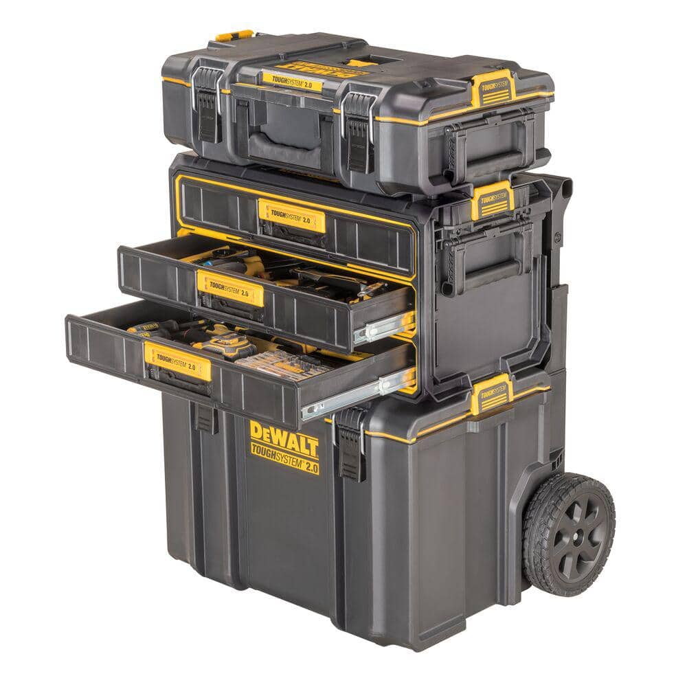 Black and Yellow Plastic 3-Drawer Tool Organizer