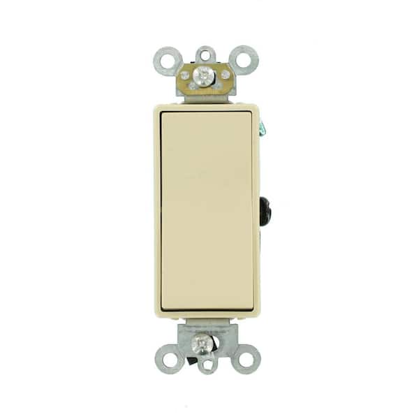 15 Amp Decora Plus Commercial Grade 3-Way Rocker Switch, Ivory 5693-2I