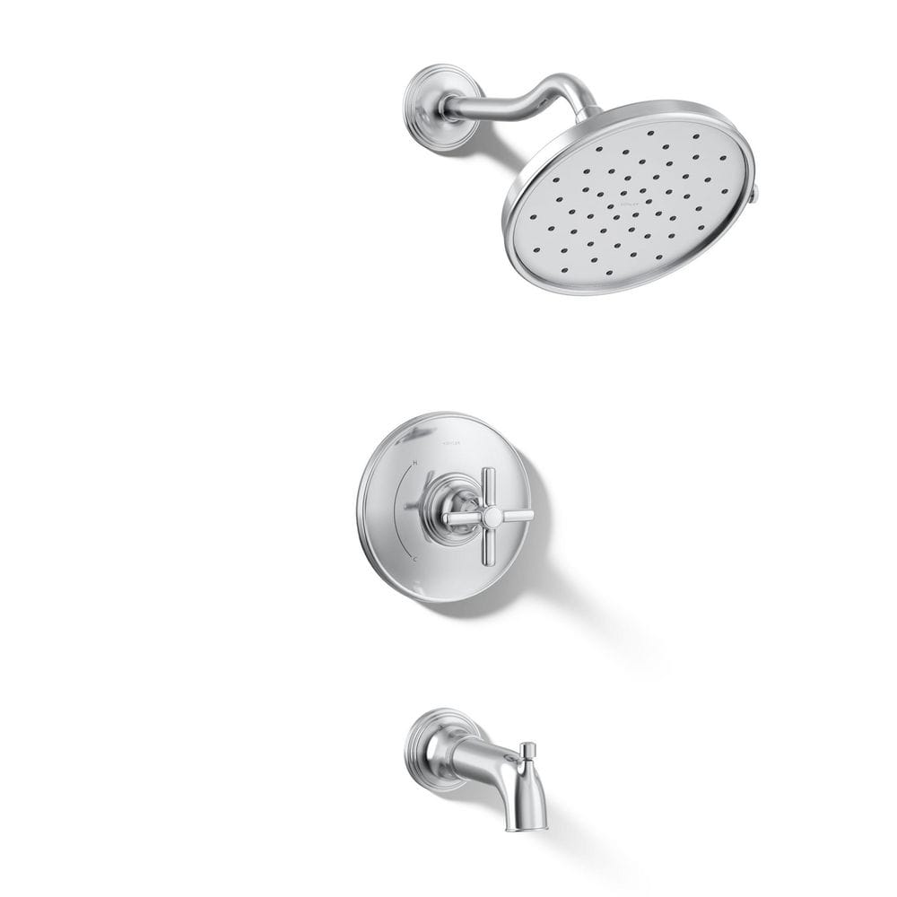 KOHLER Paces Single Handle 3-Spray Tub and Shower Faucet 1.75 GPM