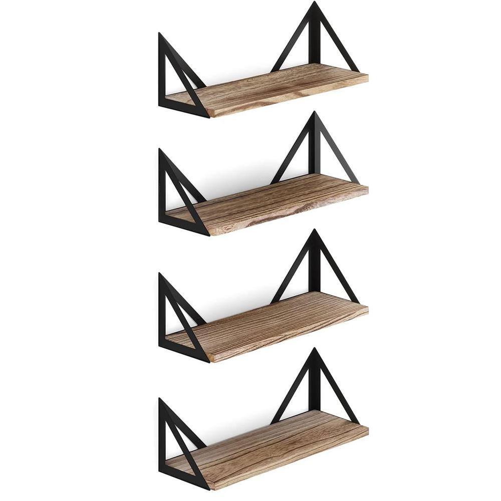 Teamson Kids 17 in. W x 6 in. D Decorative Wall Shelf, Floating Shelves (Set of 4) DKM1230 The