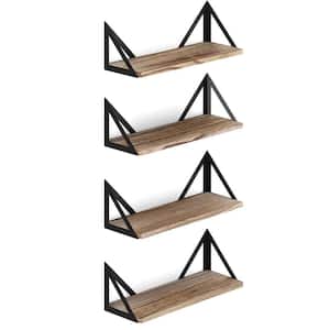 17 in. W x 6 in. D Decorative Wall Shelf, Floating Shelves (Set of 4)