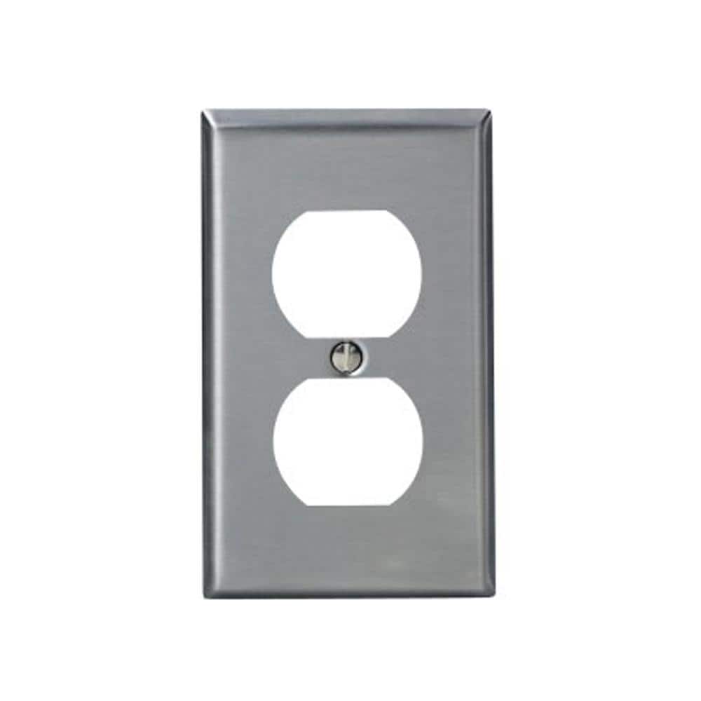 Leviton 84003-40 24 Pack 1-Gang Duplex Device Receptacle Wallplate 