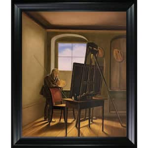 Caspar David Friedrich by Georg Friedrich Kersting Black Matte Framed People Oil Painting Art Print 25 in. x 29 in.