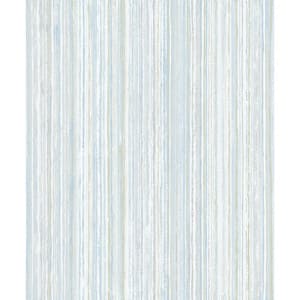 Grace Green Stripe Silver Wallpaper Sample