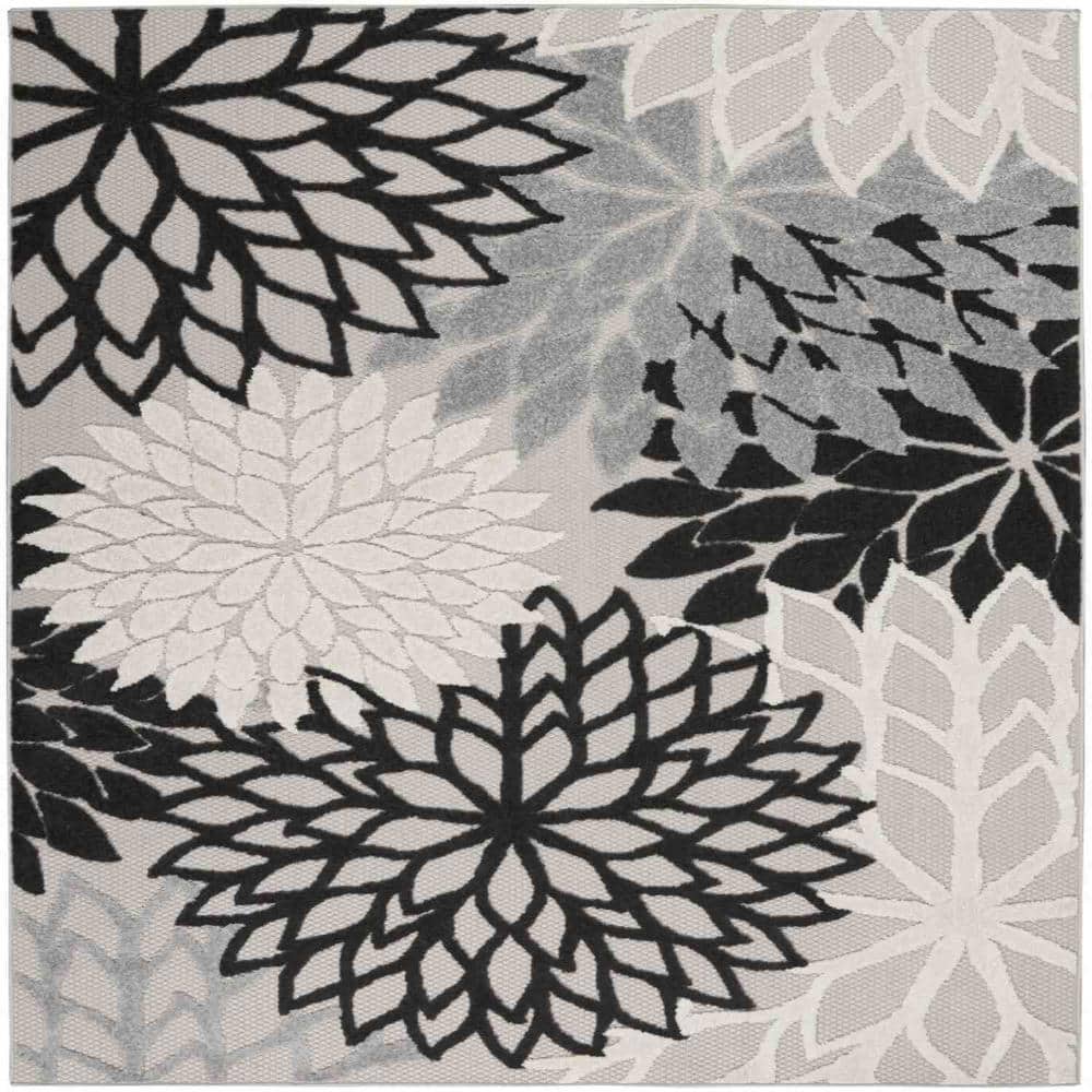 Bernadette Black White 4 ft. x 6 ft. Rectangle Area Rug price history on PriceWatchPro