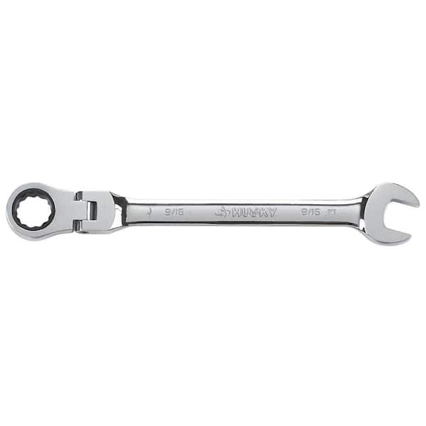 Husky 9/16 in. Flex Head Ratcheting Combination Wrench