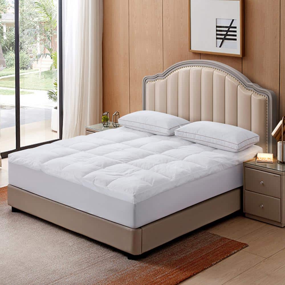 St. James Home Triple Chamber 3 in. California King Down and Feather Mattress Topper St. James Home Triple Chamber 3 in. California King Down and Feather Mattress Topper - 1