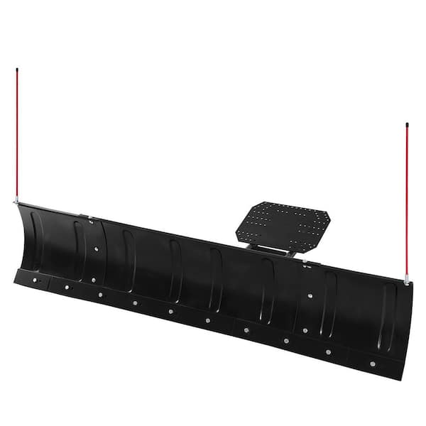 Adjustable Snow Plow Blade, 43in. / 72in. Width, Detachable Universal Kit with Rubber Flaps, Steel for Most UTVs & ATVs