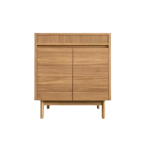 Kayla 30 in. Bath Vanity Cabinet without Top in Natural Teak Assembled