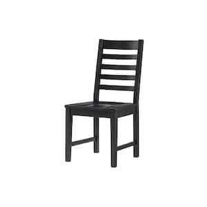 Napa Black Solid Wood Dining Chair (Set of 2)