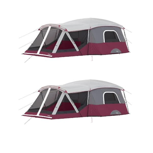 CORE 11-Person Family Outdoor Camping Cabin Tent with Screen Room