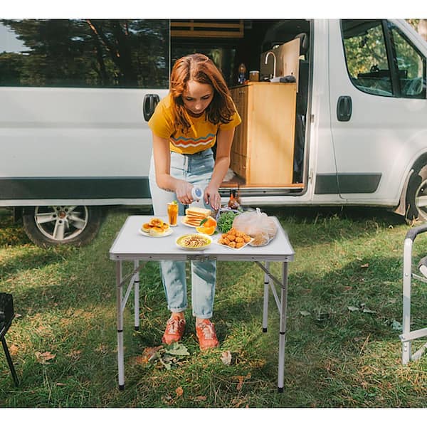 Outdoor Table Nice C Square Folding Table – Portable, Height-Adjustable ...