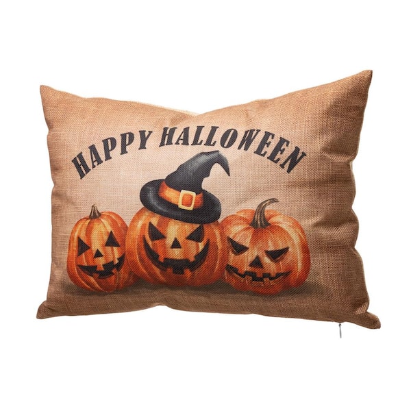 glitzhome 17.72'' Fall Throw Pillows with Insert,Happy Harvest Red Truck  Pumpkin Decorative Throw Pillow for Sofa Couch Bed Fall Harvest  Thanksgiving