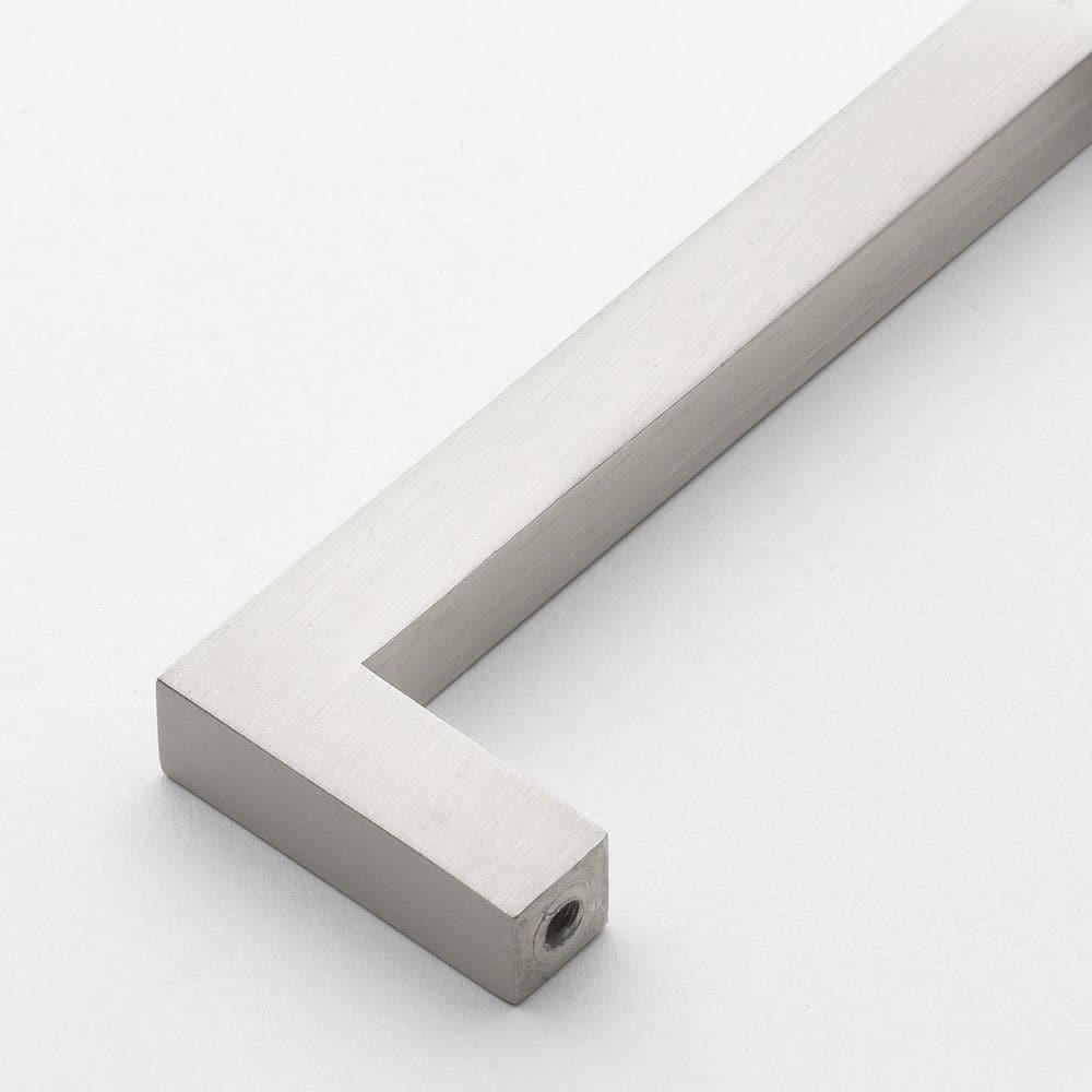 5-Inch Satin Nickel Modern Square Bar Pull with Mounting Hardware