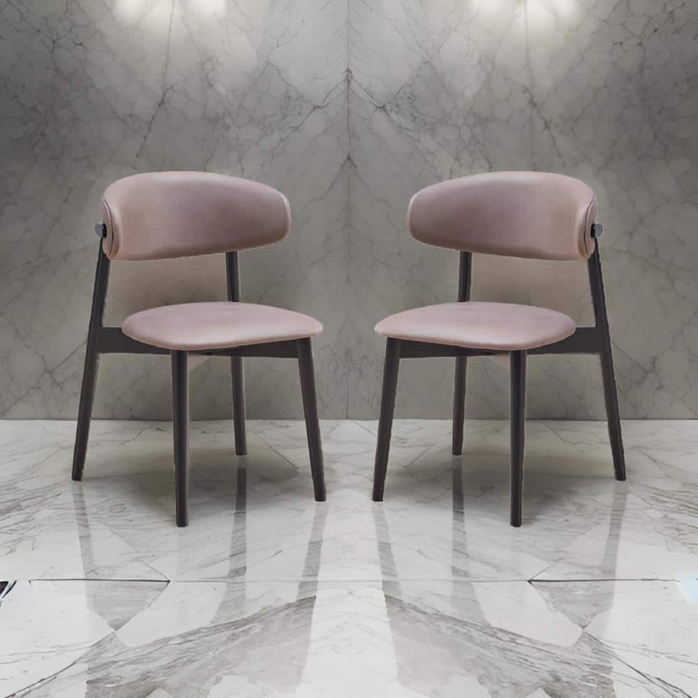 Anae 23" Gray Microfiber Upholstered Side Chair Set