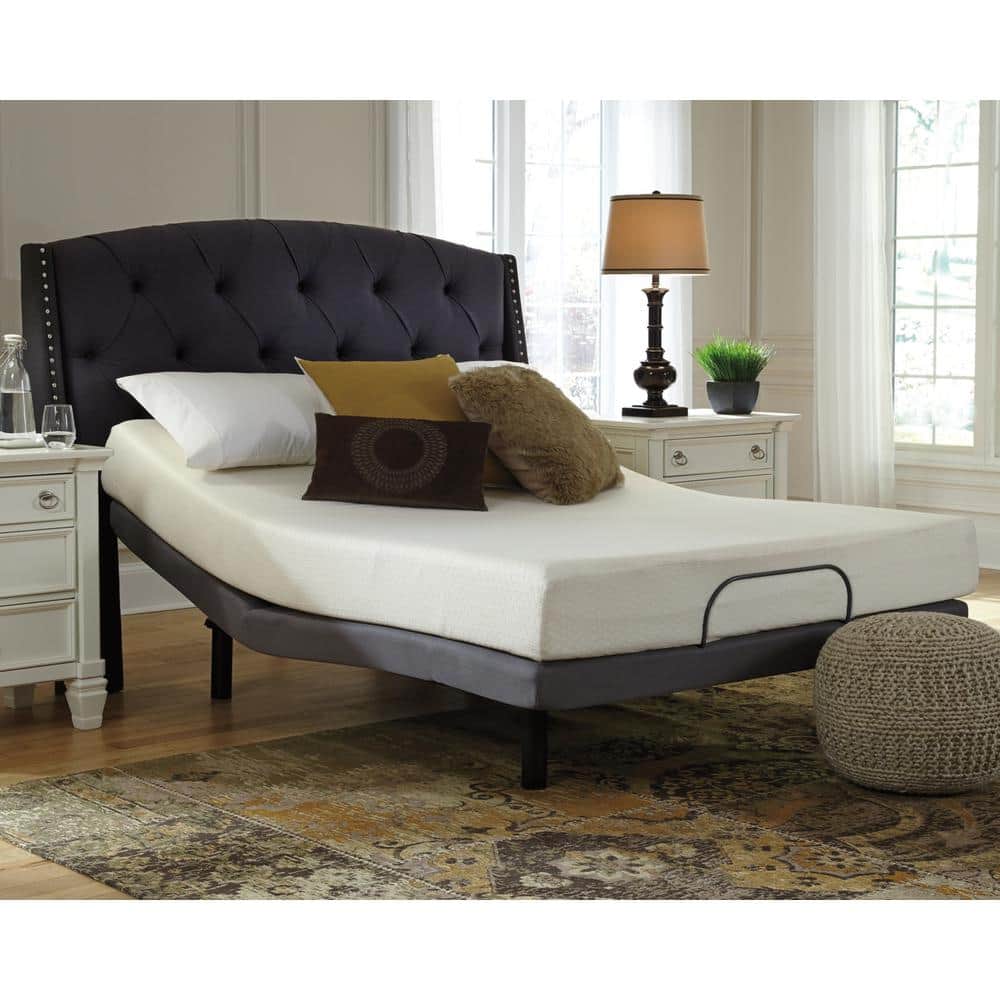 White 8-Inch Medium Firm Memory Foam Queen Mattress