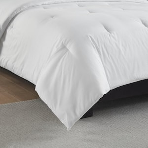 Honeycomb Textured White Twin/Twin XL Oversized Down Alternative Comforter