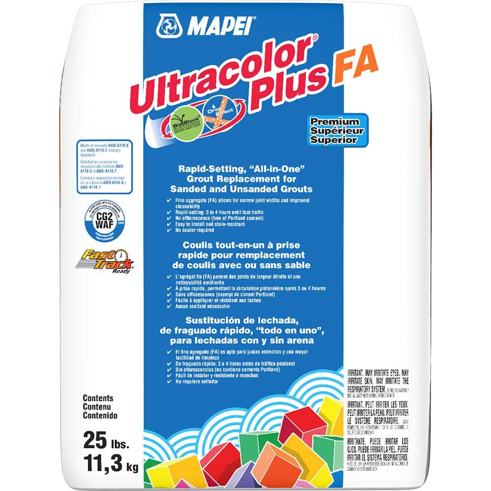Mapei Ultracolor Plus FA 25 lb. 5093 Warm Gray Grout 6BU509311 - The - How To Mix Mapei Ultracolor Plus Fa