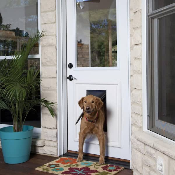 PetSafe 10-1/8 in. x 16-1/2 in. White Insert Panel Pet Door RPA00