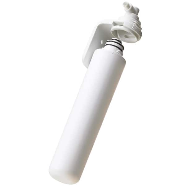 Pentair Inline Quick Change Refrigerator and Icemaker Replacement Water Filter Cartridge in White (1-Pack)