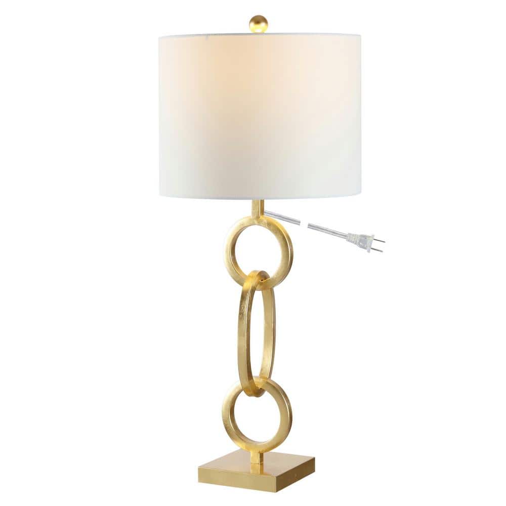 Adjustable White Arc Iron Table Lamp
