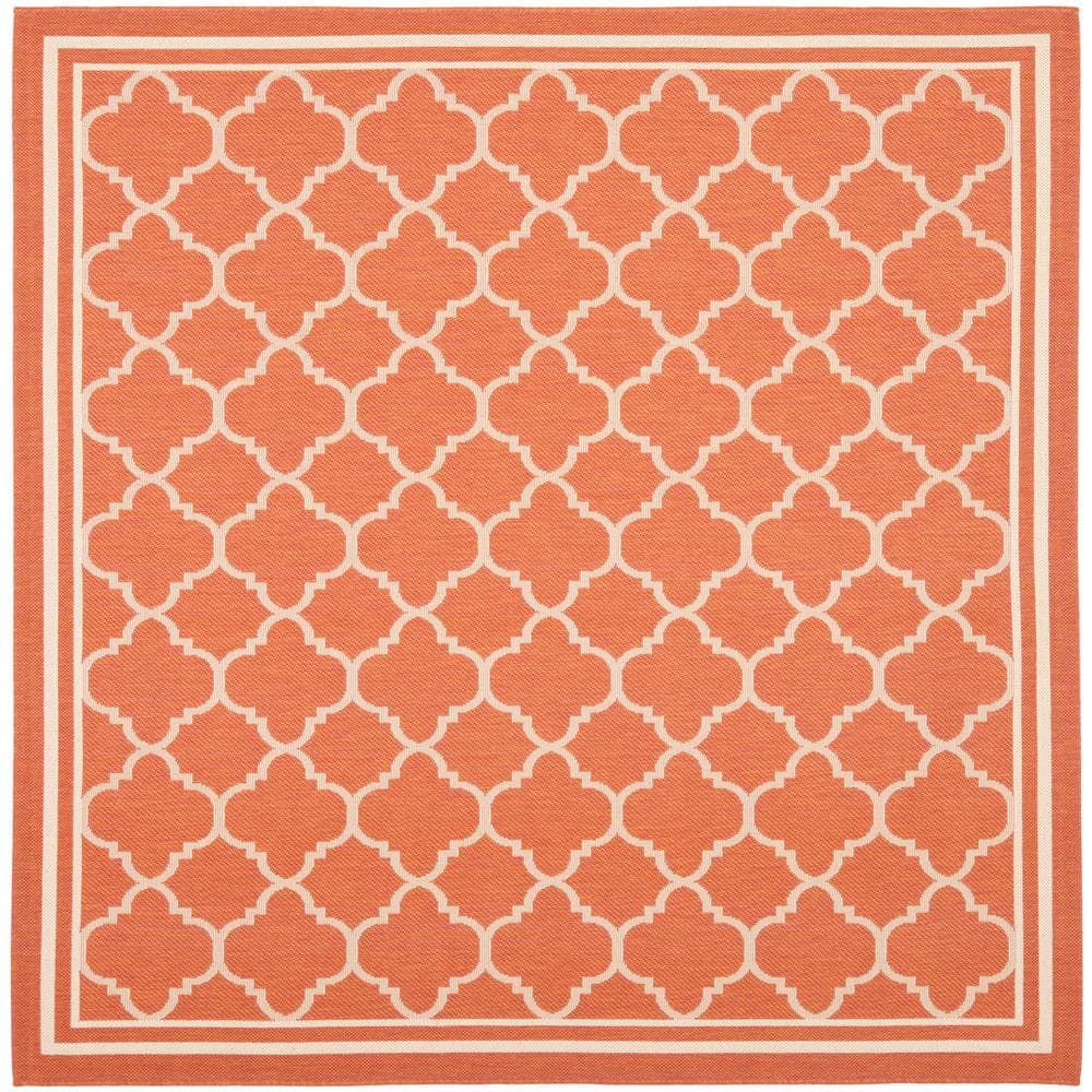 Have a question about SAFAVIEH Courtyard Terracotta/Bone 8 ft. x 8 ft ...