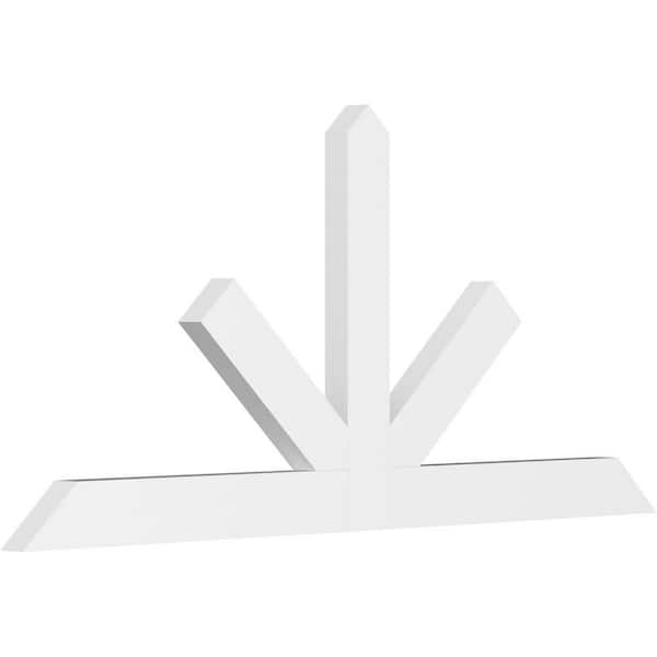 Ekena Millwork Saratoga 60 in. W x 27.5 in. H x 2 in. D Signature Polyurethane Bracket
