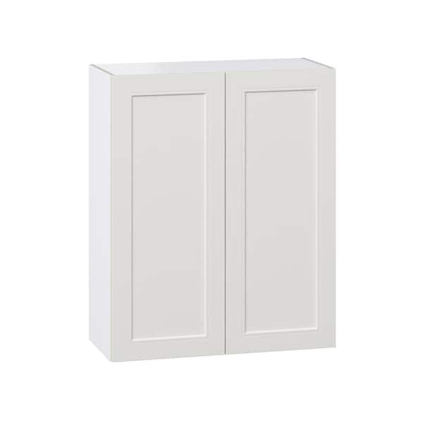 J COLLECTION 30 in. W X 40 in. H X 14 in. D Littleton Painted Light Gray Recessed Assembled Wall Blind corner Kitchen Cabinet