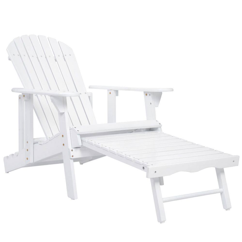 White Adirondack Chair with Retractable Ottoman​ price history on PriceWatchPro