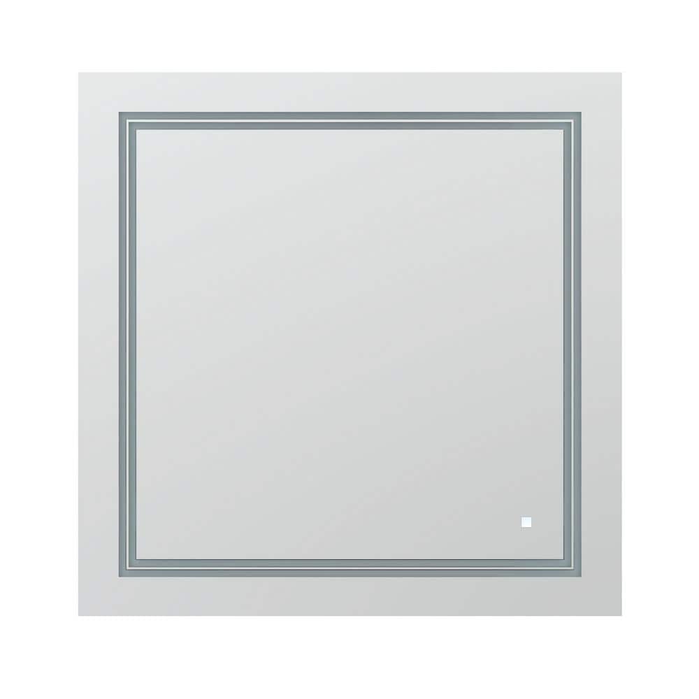 AQUADOM Soho LED Mirror with Defogger and Dimmable, Backlit + Front Lit.