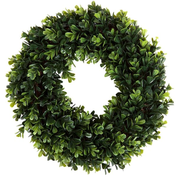 Earth Worth 12 in. Artificial Boxwood Wreath