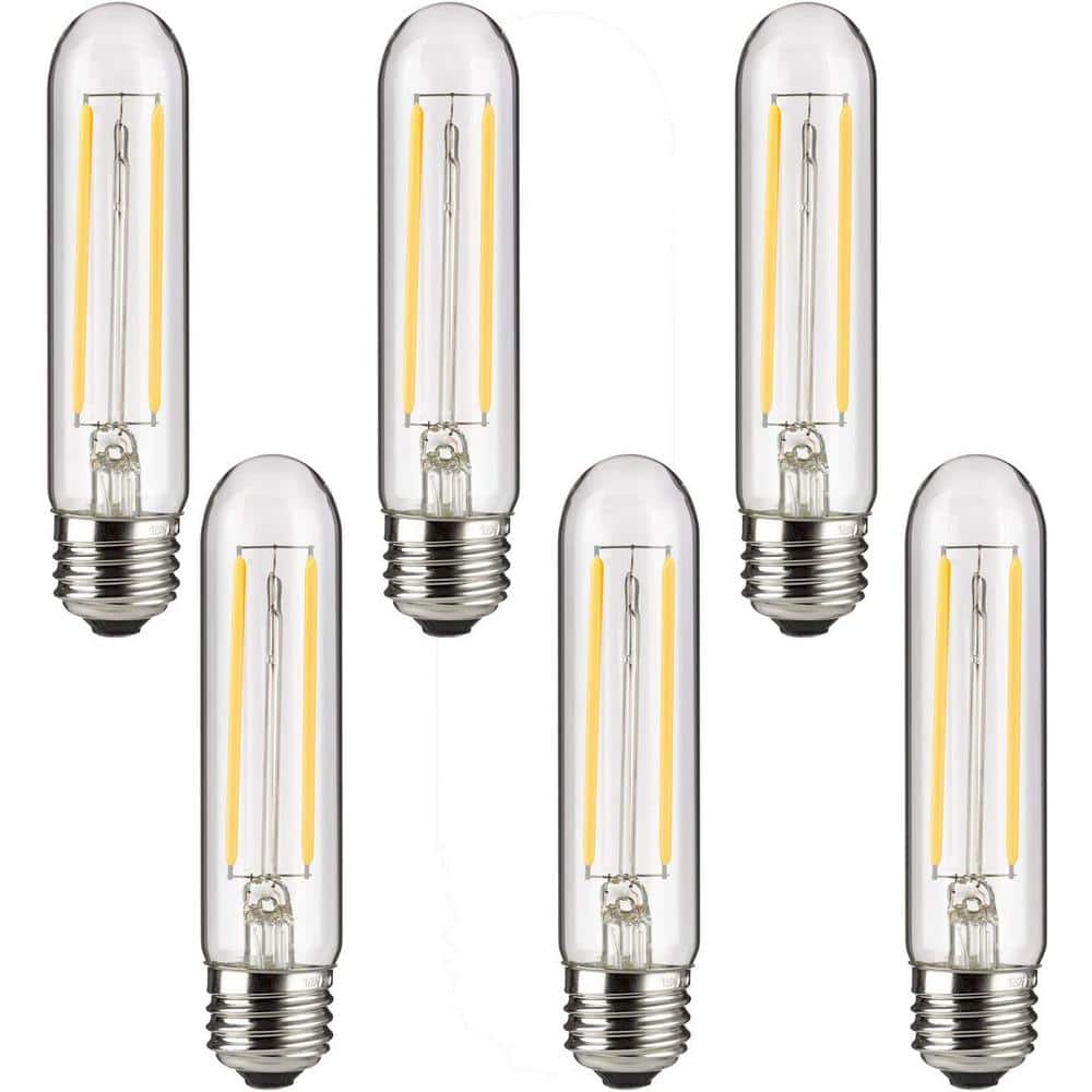 T10 LED Tubular Bulb, Dusk to Dawn, Filament, 450 Lumens