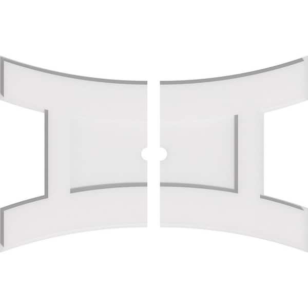 Ekena Millwork 1 in. x 22 in. x 14.625 in PVC Medallion Moulding