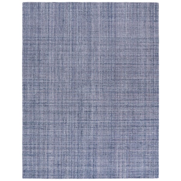 Abstract 8 ft. x 10 ft. Violet/Purple Classic Marle Area Rug