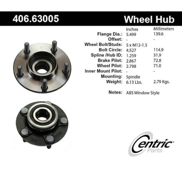 Centric Parts Axle Bearing and Hub Assembly