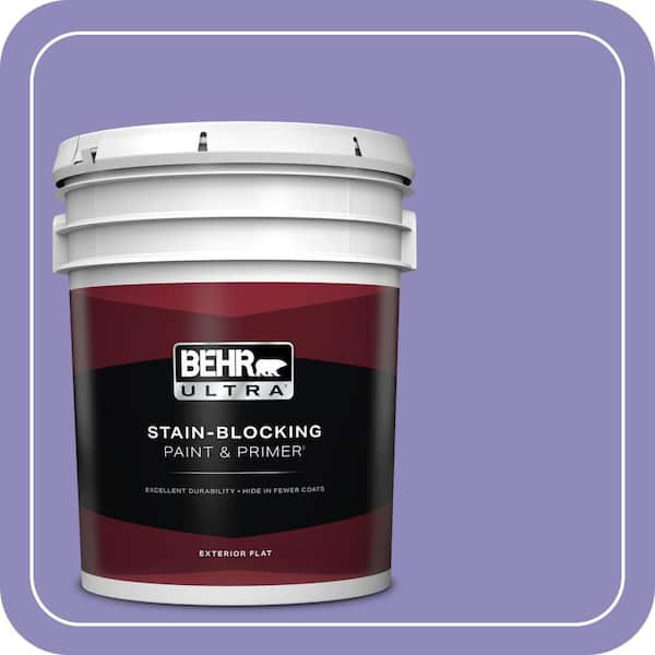 BEHR ULTRA 5 gal. #630B-6 Butterfly Garden Flat Exterior Paint & Primer