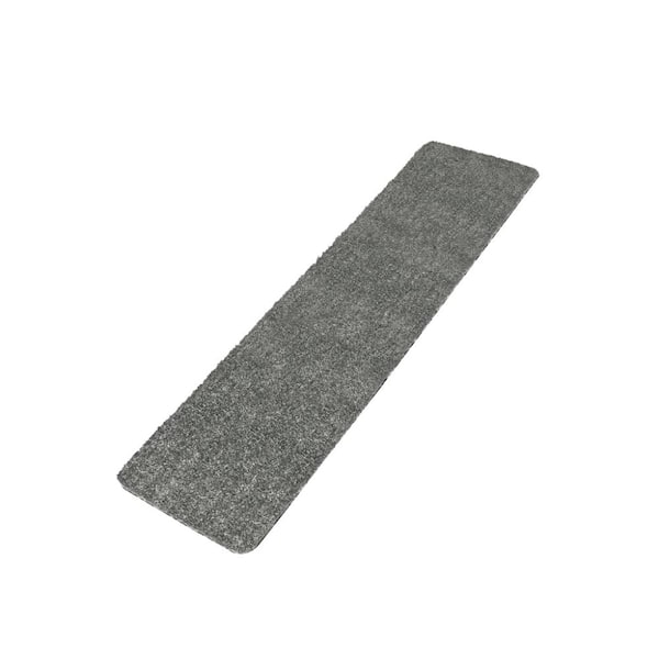 Cuttable Dark Gray 2 Ft.x 8 Ft.Runner Rug Custom Cut-to-Fit Trimable Self Adhesive Mat For Hallway Entryway Multi-Use