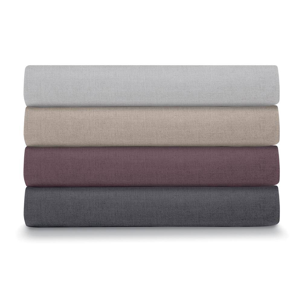 Charcoal Full/Queen Linen Cotton Duvet Cover Set
