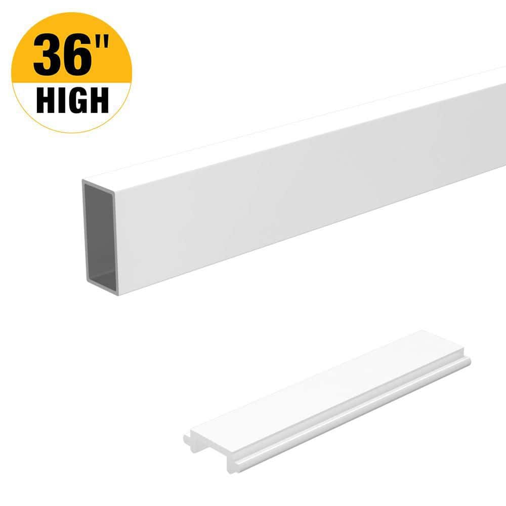 6 ft. White Aluminum Deck Railing Wide Picket and Spacer Kit for 36 in. high system price history on PriceWatchPro