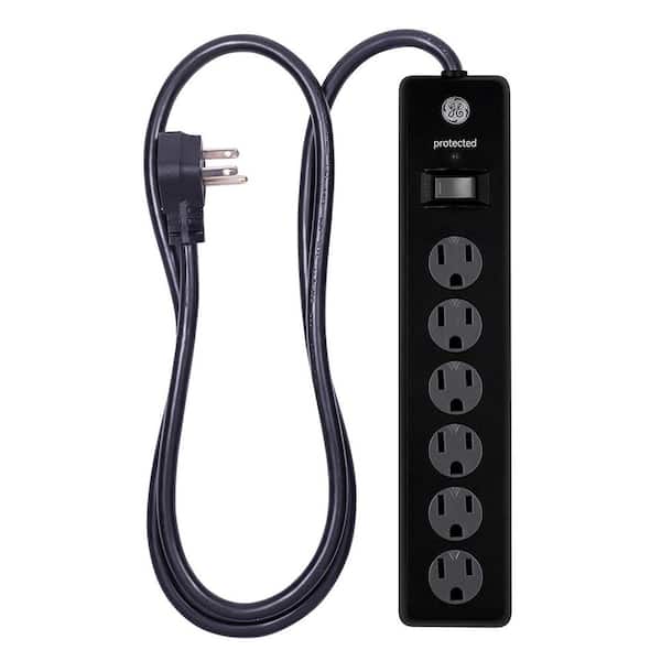 GE 6 Outlet Surge Protector with 4 ft. Cord