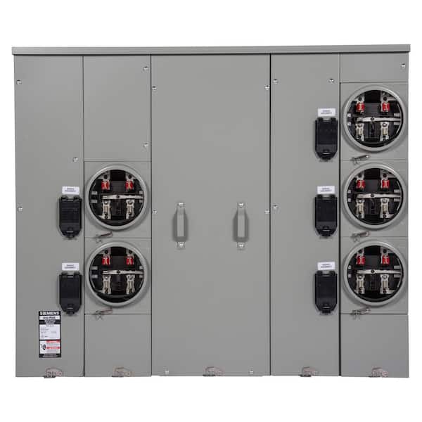 Siemens UniPAK 5Gang 600 Amp Ring Style 100kA MultiFamily Metering