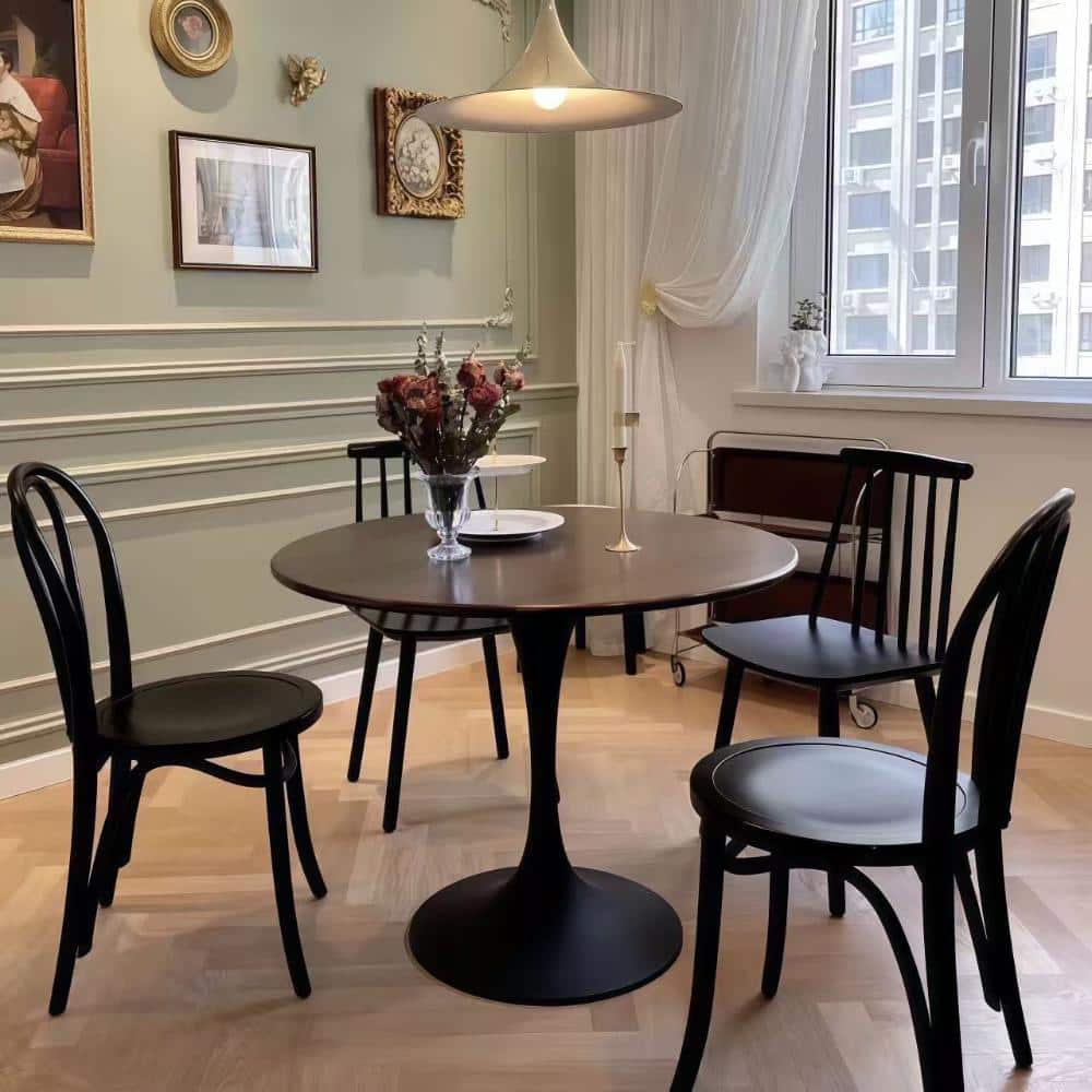 31.5'' Modern Dining Table, Mid Century Coffee Table for Living Room, Oval Dining Table