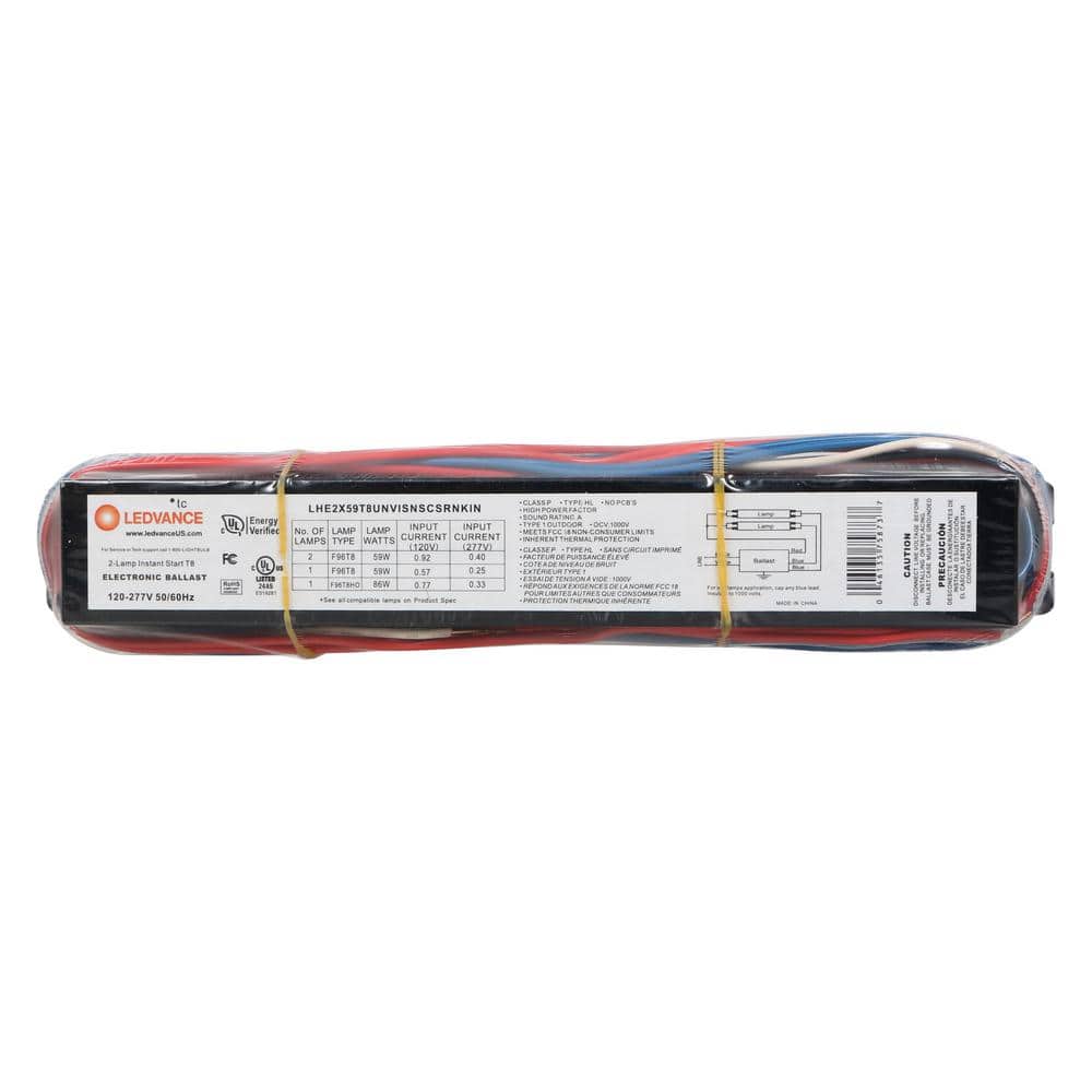 Sylvania 32Watt 120Volt 2 Lamp T8 High Efficiency Quicktronic