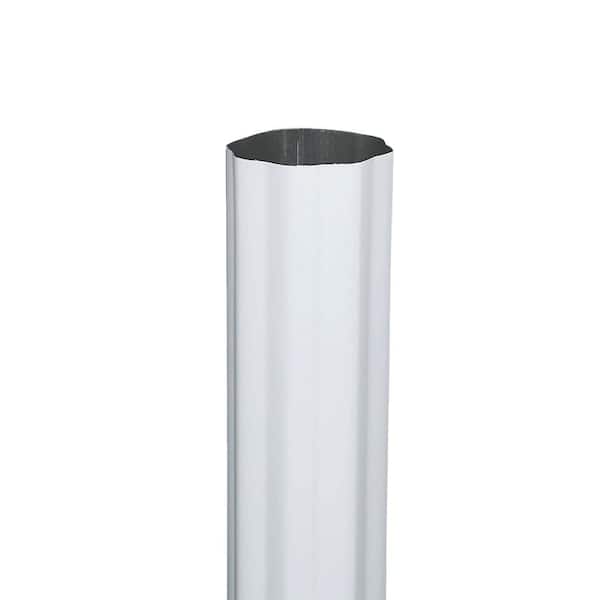 6 in. x 10 ft. Black Aluminum K-Style Gutter